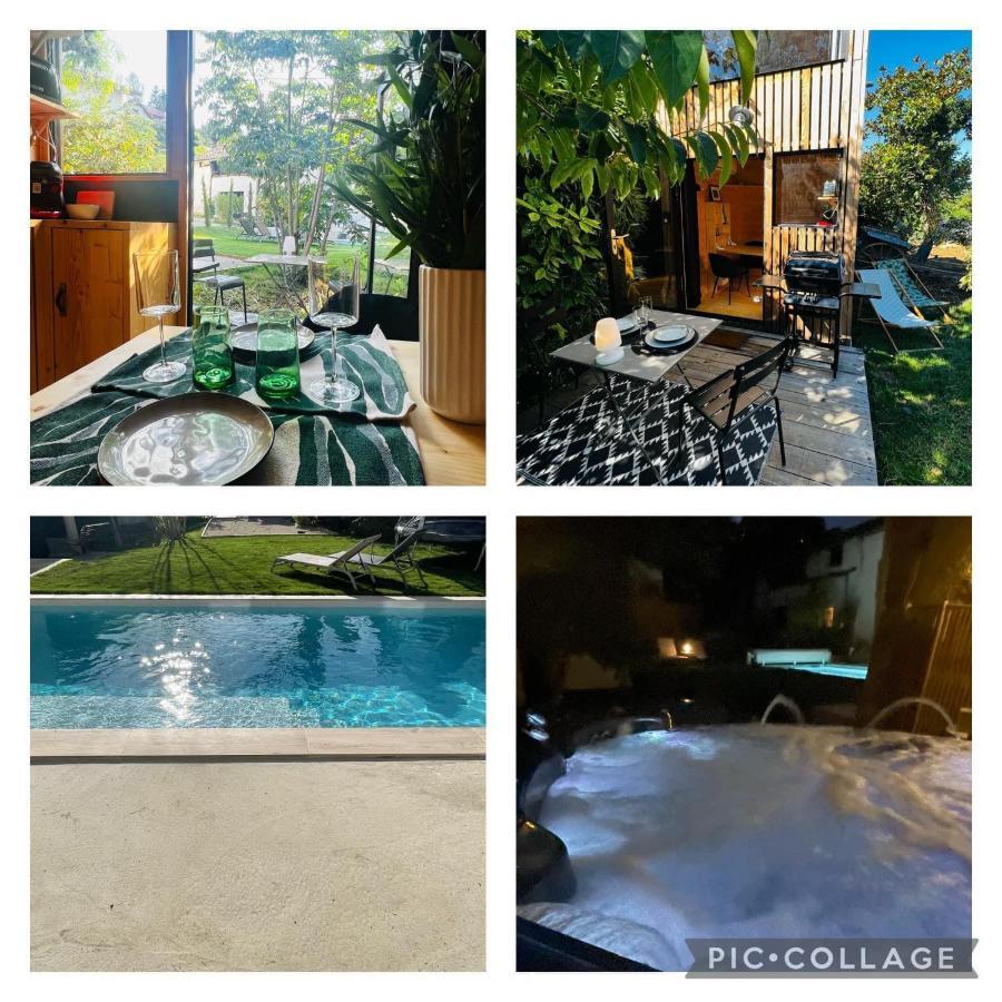 La Cabane Du 375, Piscine Clim,Jacuzzi Et Insolite Saint-Jean-de-Moirans Bagian luar foto